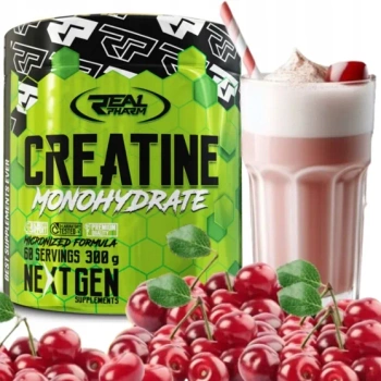 REAL PHARM Creatine Monohydrate - 300g Chery Lemoniade