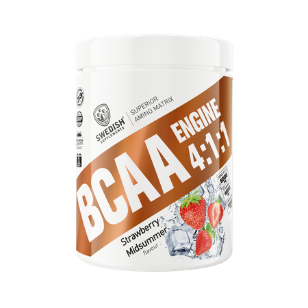 SWEDISH BCAA Engine 4:1:1 400 g Strawberry Midsummer