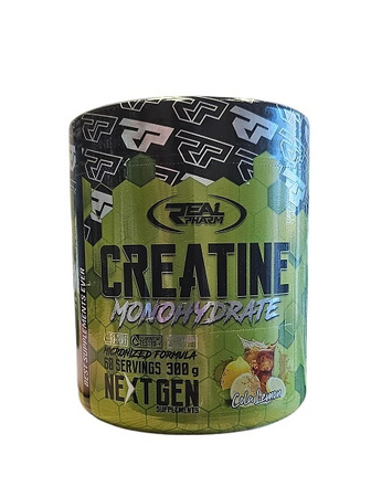 REAL PHARM Creatine Monohydrate - 300g Cola Lemon