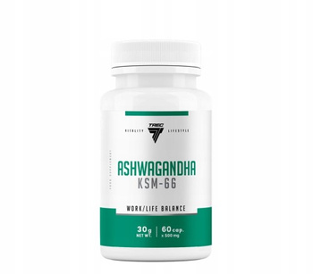 Trec Ashwagandha KSM-66 60 kaps FORTE 10mg WitanolidówŻEŃ-SZEŃ