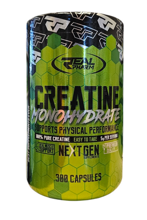 REAL PHARM Creatine Monohydrate - 300 Kapsules 348g