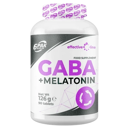 GABA + Melatonin - GABA z Melatoniną w kapsułkach - 90 kaps.