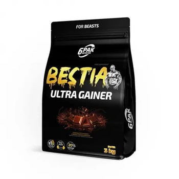 6PAK Nutrition BESTIA ULTRA GAINER - 1000g Chocolate Flavour