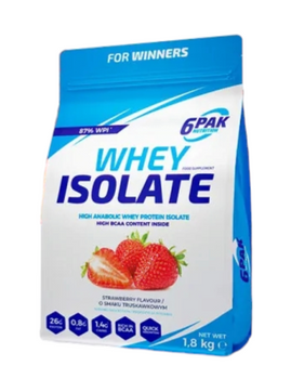 6PAK Nutrition Whey Isolate 1800g Strawberry Flavour