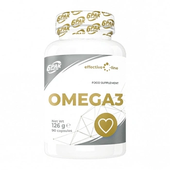 6PAK Nutrition Effective Line Omega 3 - 90 kaps.