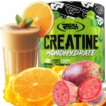 REAL PHARM Creatine Monohydrate - 300g Cactus Orange