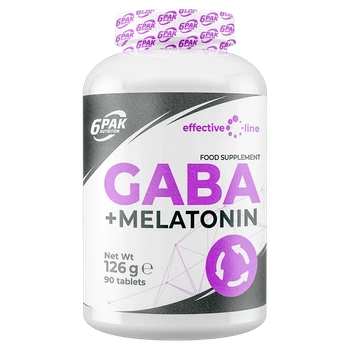 GABA + Melatonin - GABA z Melatoniną w kapsułkach - 90 kaps.