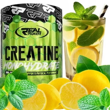 REAL PHARM Creatine Monohydrate - 300g Lemon